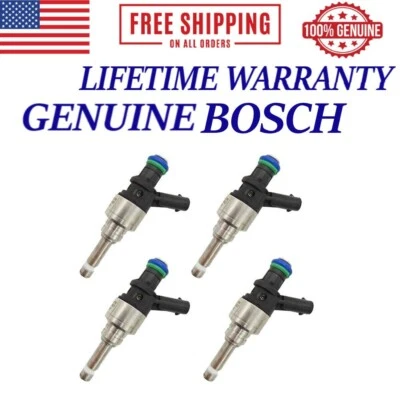 Set Of 4 OEM BOSCH Fuel Injectors 2011-2015 Hyundai Kia 2.4L 35310-2G710 - Image 1 of 4