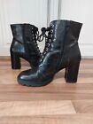 size 4 (37) black leather expensive (RRP £125) 'OFFICE ankle boots with side zip
