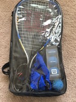 Wilson All Gear Racquetball ( Racquet, 4 Racquetballs, Glasses, Carrying Bags