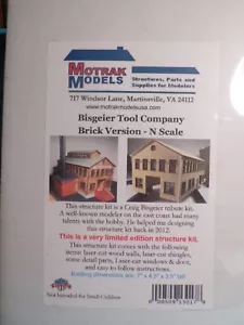 N SCALE BISGEIER TOOL COMPANY (BRICK VERSION) # 13017 MOTRAK MODELS - Picture 1 of 1