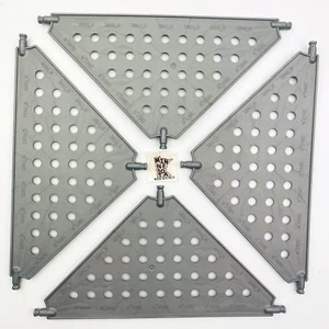 4 Knex Large Silver Triangle Panel 7-1/2" Wide - K'nex Replacement Parts - Picture 1 of 3