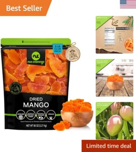 Fresh 80oz Sun Dried Mango Slices in Resealable Bag - Intense Flavor & Quality - Picture 1 of 10