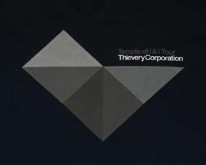 Thievery Corporation Temple Concert t-shirt dates cities on back electronic EDM - Picture 1 of 7