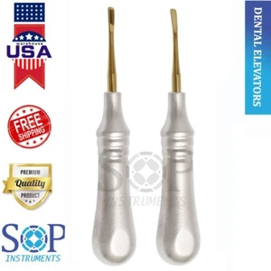 2X Dental Surgical Periotome Luxating Elevators 4mm by SOP Instruments - Picture 1 of 3