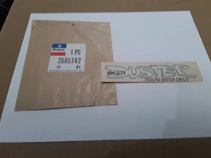 Original Duster Car Decal Emblem 3505742 Mopar Exterior Parts Crysler Muscle Car - Picture 1 of 3