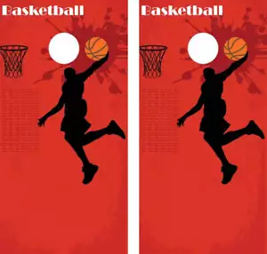 KT Cornhole Wraps Baloncesto Laminado Cornhole Vinilo Envolturas/Pegatina (Paquete de 2) M3 - Imagen 1 de 1