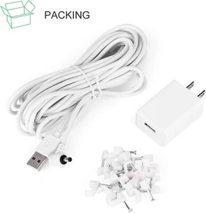 Adattatore di Alimentazione per Batteria Ring Stick up Cam (3Rd Gen) 30Ft/9M Resistente alle Intemperie Outdoo - Foto 1 di 8