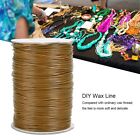 160m Wax Line DIY Hand Woven Rope Necklace Cotton Thread Spares 1mm(Brown) GSA