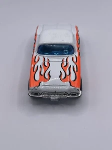 Matchbox 1982 Chevrolet Corvette Coupe White w/ ORANGE Flames '62 Chevy 1:58 - Picture 1 of 8
