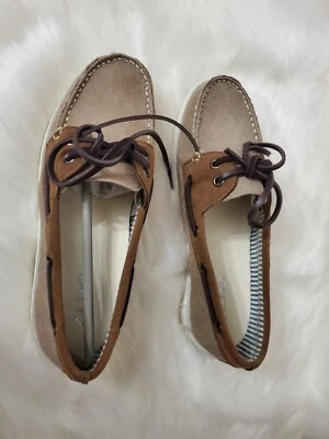 Mocassim masculino Aldo Boat tamanho 6.5 marrom com cadarço - Imagem 1 de 3