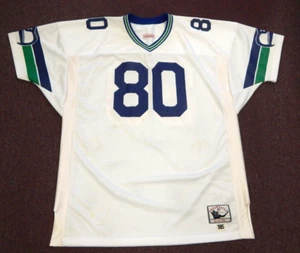 Vintage Mitchell & Ness Jersey NFL 1995 Seattle Seahawks Steve Largent #80 - Picture 1 of 11