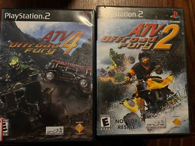 CIB ATV Offroad Fury 2 + 4 (Sony PlayStation 2 PS2, 2006) COMPLETE IN BOX - Image 1 of 4