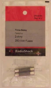 RadioShack Zeitverzögerung Keramik 2-Amp 250 Volt MDA Sicherungen 1-1/4"x1/4" 2A 250V 2/PK - Bild 1 von 1