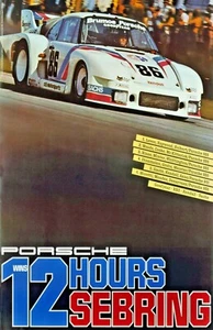 AWESOME PORSCHE 12HRS OF SEBRING POSTER - Picture 1 of 1