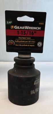 Gearwrench 84882 3/4" Drive 1-15/16" Deep Impact Socket 6pt. - Image 1 of 3