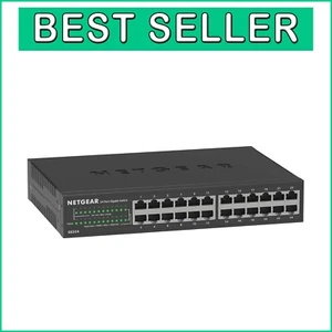 Compact 24-Port Gigabit Ethernet Switch - Plug-and-Play, Rackmount & Wall-mount - Picture 1 of 7