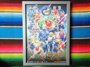Framed 2019 PARRAMATTA EELS NRL Poster - 45cm x 32cm x 3cm - Picture 1 of 2