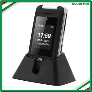 ✅TELEFONO CELLULARE ANZIANI NONNI ARTFONE C10 LCD TASTI GRANDI SOS BASE RICARICA - Foto 1 di 15