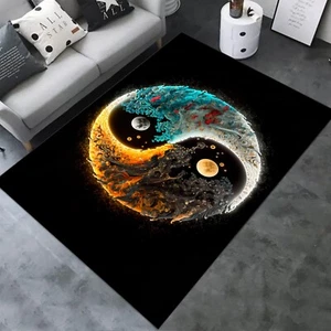 Ying Yang Rug, Ying Yang, Living Room Rug, Area Rug, Themed Rug, Modern Rug, - Picture 1 of 12