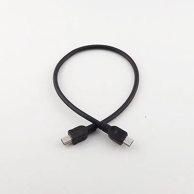 Micro USB 2.0 5 Pin Male To Mini 5 Pin Male Data Sync Charge Adapter Cable 1FT - Image 1 of 4