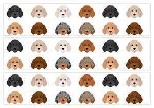 Cockapoo Dog Cake Topper Border Strip Wrap Party Decoration Edible Gift Birthday - Picture 1 of 11