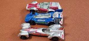 3 Cars Vintage CPG Prod Corp. Kenner Prod. Diecast Silver Chrome 1980 Turbo Tram - Picture 1 of 13