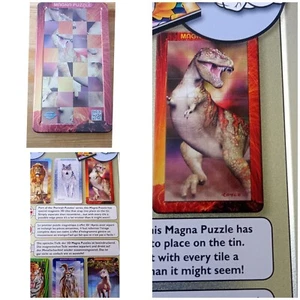 3D Magna Magnetic Puzzle Dinosaur π¦ π¦ Animal Portrait New Age: 8+ New - Picture 1 of 9