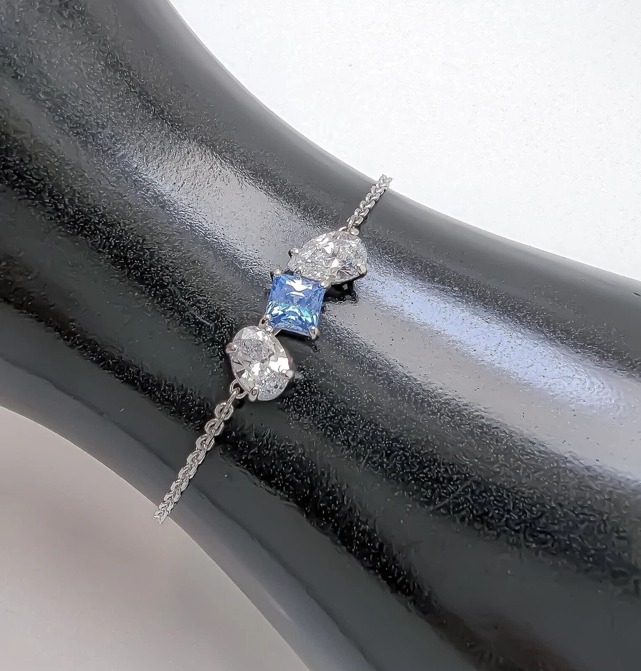 Swarovski Mesmera Bracelet Mixed Cuts Blue Rhodium Plated 5668359