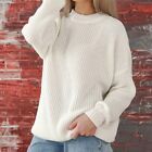 Women Sweater Commuting Wind Solid Color Undershirt Crewneck Fashionable