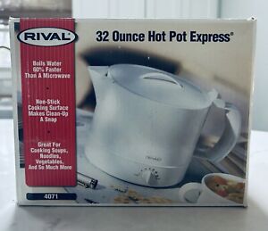 Rival Hot Pot Express w/ Box & Manual 32 Ounce White 4071