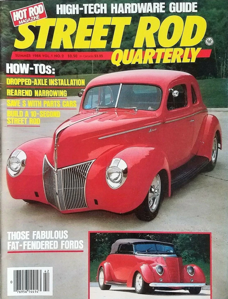 Hot Rod Magazine STREET ROD QUARTERLY Summer 1984 NSRA Customs 37 40 Ford Deuce - Image 1 of 1