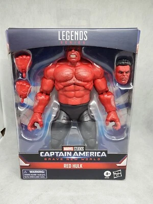 Figura de acción Capitán América: Brave New World Red Hulk Deluxe 6 pulgadas nueva Hasbro Foto 1 de 4