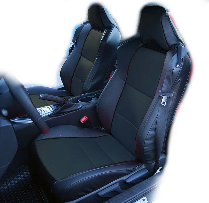 CAPAS DE ASSENTO DIANTEIRO IGGEE S.LEATHER AJUSTE PERSONALIZADO PARA SUBARU BRZ 2013-2020 PRETO - Imagem 1 de 4