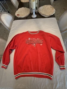 Tampa Bay Buccaneers Logo Athletics Pro Line Vintage 90s Sweatshirt Sz XL Red - Picture 1 of 14