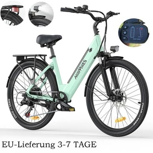 MileCity 1 Bicicletta Elettrica 26 Pollici E-Mountain Bike 250W 100KM City Ebike Bicicletta Elettrica - Foto 1 di 13