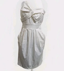 Neu Vintage Intrigue Kleid schwarz Schleife Spaghettiträger Gr. 2 David's Bridal - Bild 1 von 12