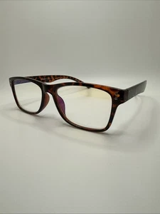 e-specs Blue Light Filtering Specs Glasses +1.00 Brown Tortoise - Worn Once - Picture 1 of 10