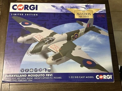 Rare Corgi AA34604 Dehavilland Mosquito FBVI HX992, EG-F, RNZAF, Amiens Raid 44’ - Image 1 of 4