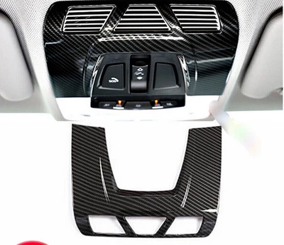 Para BMW Serie 3 4 GT 2014-2018 Fibra de Carbono Techo Luz de Lectura Marco Decoración Borde Foto 1 de 4
