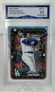 2024 Topps  Shohei Ohtani L.A. Dodgers  Holiday Edition Insert Gem Mint 10! - Picture 1 of 2