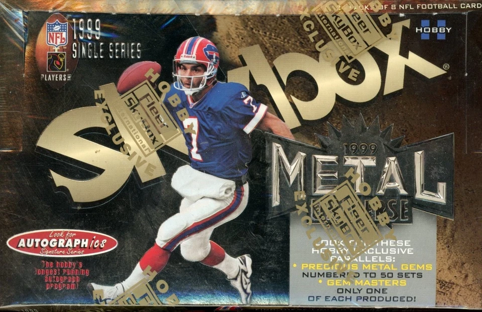 1999 SKYBOX METAL UNIVERSE SEALED FOOTBALL BOX 24 PACKS, 8 CARDS PER PACK - Image 1 of 1
