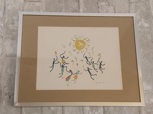 Schermo litografico vintage Pablo Picasso omaggio al sole serie classici moderni 14,5" - Foto 1 di 15