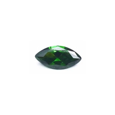 Emerald Marquise Cut Gemstone Faceted Medium Green Emerald Gem - Image 1 of 4