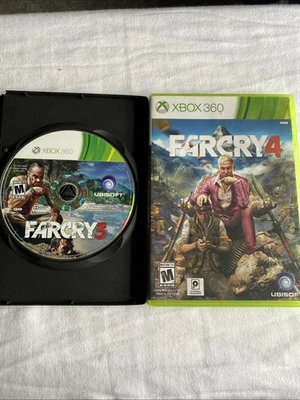 Far Cry 3 and 4 Xbox 360 Game Lot Rated M Ubisoft Games Tested And Working - Image 1 of 4