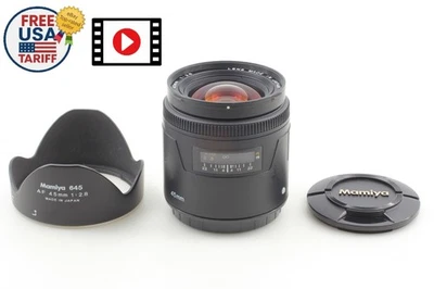 【N MINT w/ Hood】 Mamiya 645 AF 45mm f/2.8 Lens For 645 AF AFD II III From... - Image 1 of 4