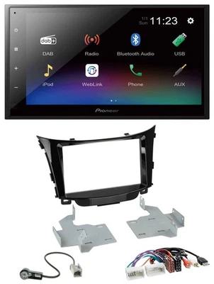 Pioneer USB Bluetooth DAB 2DIN MP3 Autoradio für Hyundai i30 ab 2012 AUX USB - Bild 1 von 4