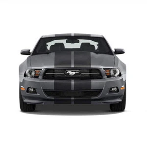 GT 500 Dual 11" Racing Stripes Self Healing Vinyl fits Ford Mustang 2010 to 2014 - Picture 1 of 16