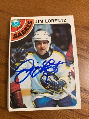 Buffalo Sabres Jim Lorentz signed 1978-79 OPC card - Image 1 of 2
