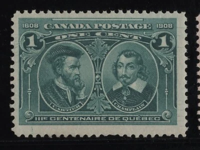 #97i Tercentenary 1c  Canada mint never hinged well centered - Image 1 of 2