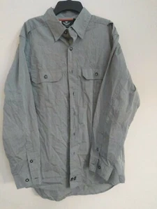 NEW Harley Davidson Button Front Shirt, Performance Cool, Size Medium - Picture 1 of 9